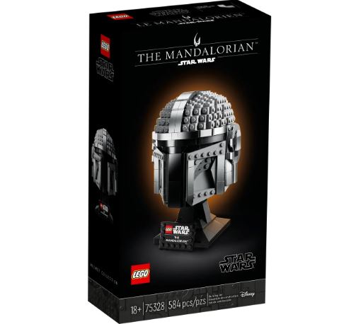LEGO The Mandalorian™ Helmet 75328 | Advanced Literature | Creative Skills | 584 Pieces | Ages 18+ | K12 Education