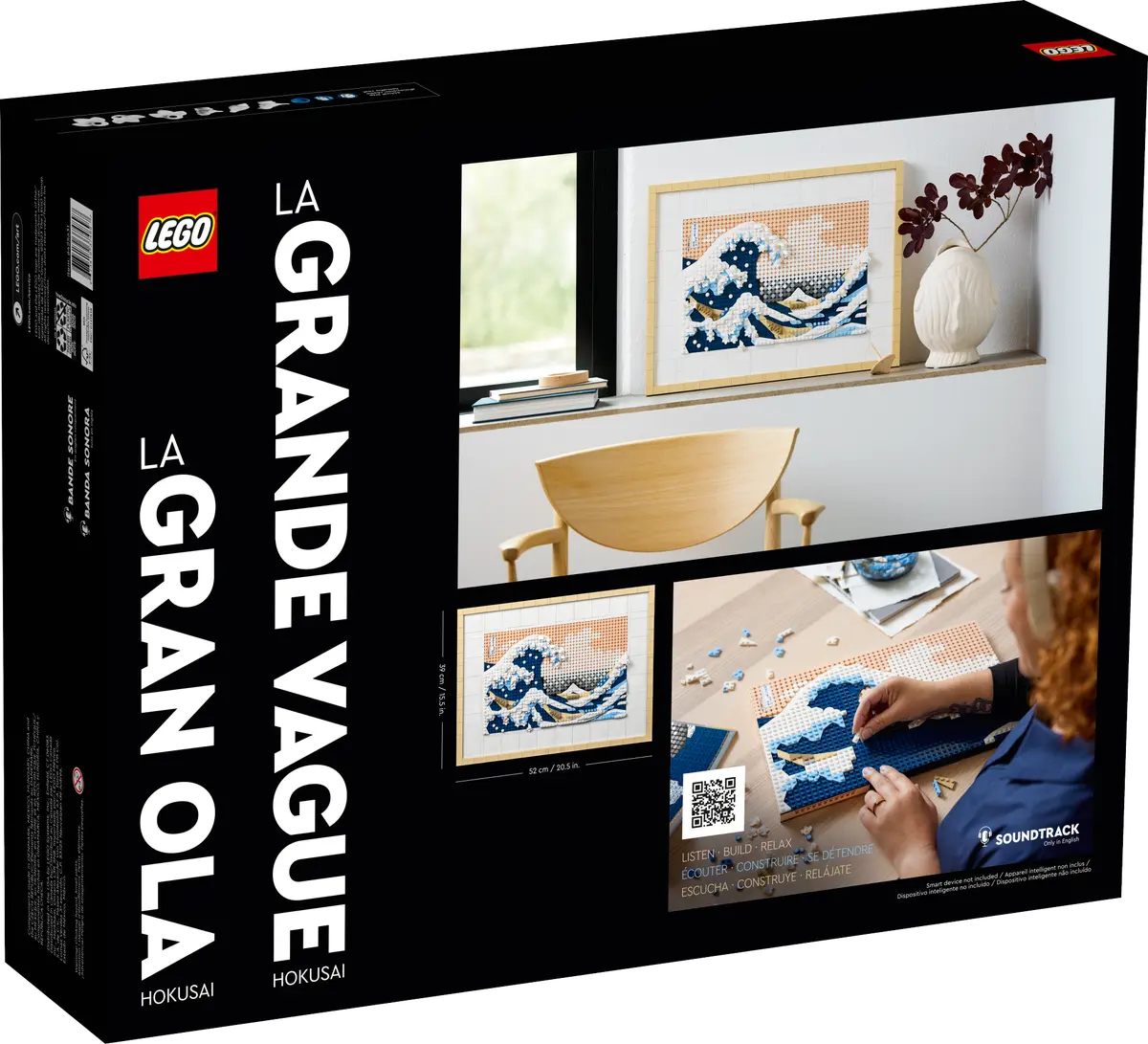 LEGO Hokusai – The Great Wave 31208 | Art Education | Ages 18+ | 1810 Pieces