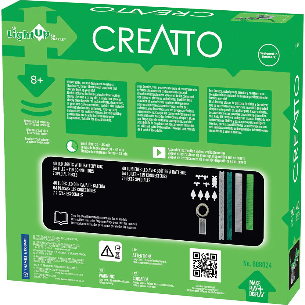 Creatto: Dino Planet 3D Puzzle | Ages 8+ | 190 Pieces | STEM Kit