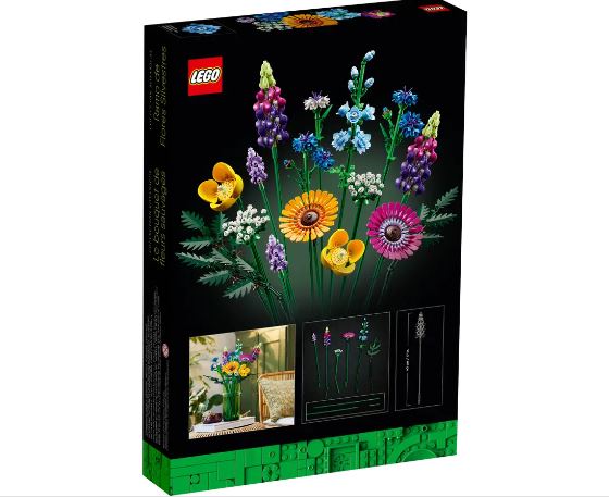 LEGO Wildflower Bouquet 10313 | STEM Education Kit | Spatial Engineering | Dexterity Therapy | Special Parts Kit | 939 Pieces | K12 Education