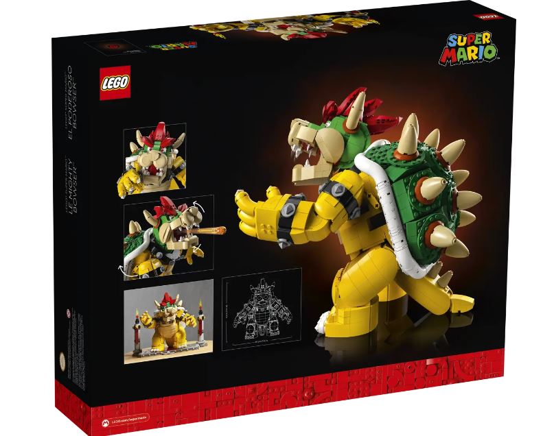 LEGO The Mighty Bowser™ 71411 | STEM Education | Spatial Engineering | Dexterity Therapy | Special Parts Kit | K12 Education