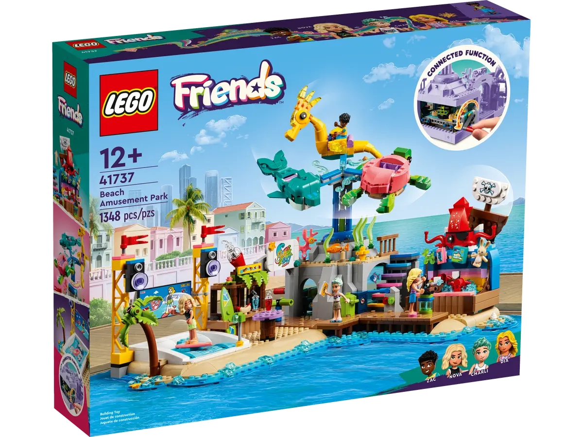 LEGO Beach Amusement Park 41737 | STEM Education | Spatial Engineering | Dexterity Therapy | Special Parts Kit | K12 Education