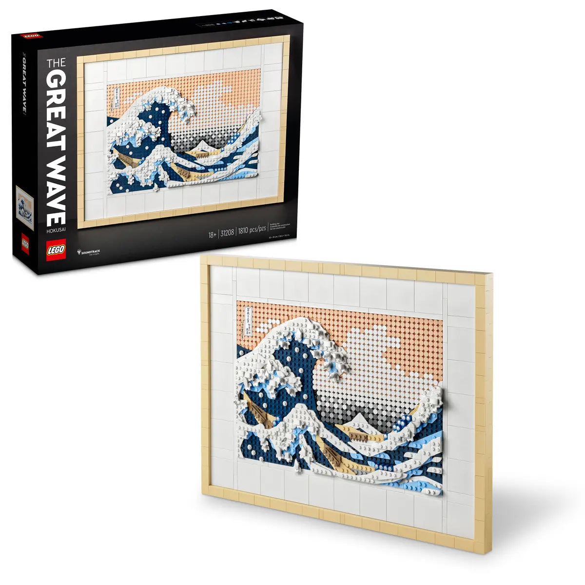 LEGO Hokusai – The Great Wave 31208 | Art Education | Ages 18+ | 1810 Pieces