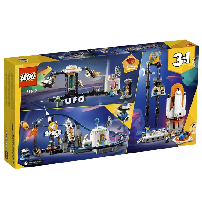 LEGO Space Coaster, 3 in 1 Creator 31142 | Space Education | 874 Pieces | Ages 9+ | K12 Education
