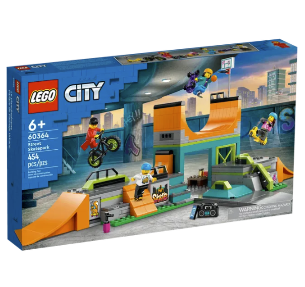LEGO Street Skate Park 60364 | STEM Education | Spatial Engineering | Dexterity Therapy | Social Studies & Architecture | Special Parts Kit | K12 Education