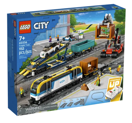 LEGO Freight Train 60336 | STEM Education | Spatial Engineering & Mechanics | Dexterity Therapy | Social Studies | Special Parts Kit | K12 Education
