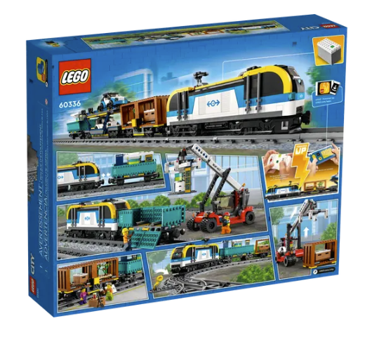 LEGO Freight Train 60336 | STEM Education | Spatial Engineering & Mechanics | Dexterity Therapy | Social Studies | Special Parts Kit | K12 Education