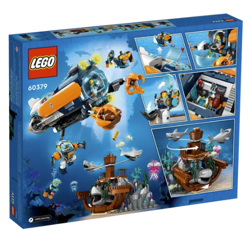 LEGO Deep-Sea Explorer Submarine 60379 | STEM Education | Spatial Engineering & Mechanics | Dexterity Therapy | Oceanography | Special Parts Kit | K12 Education
