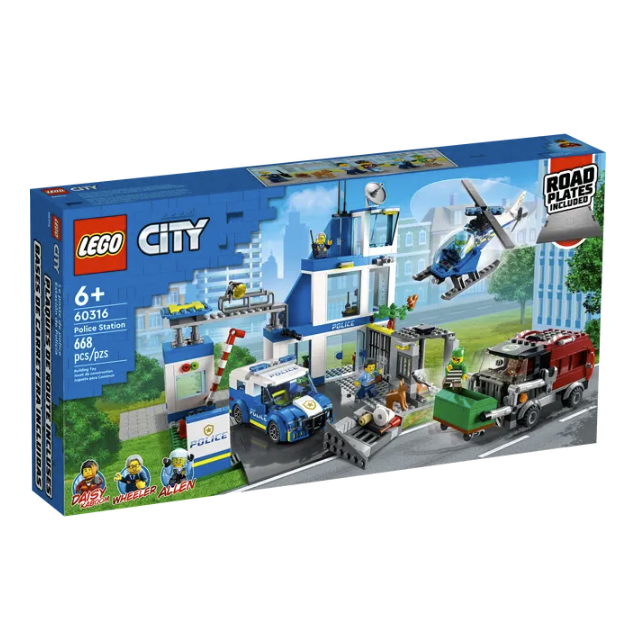 LEGO City Police Station 60316 | STEM Education | Spatial Engineering | Dexterity Therapy | Social Studies | Special Parts Kit | K12 Education