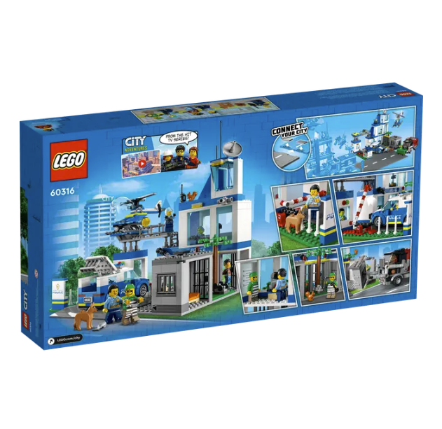 LEGO City Police Station 60316 | STEM Education | Spatial Engineering | Dexterity Therapy | Social Studies | Special Parts Kit | K12 Education