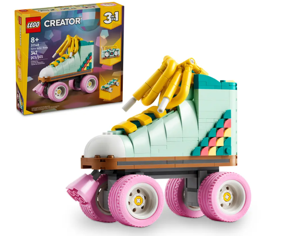 LEGO Roller Skate 31148 | STEM Education | Spatial Engineering | Dexterity Therapy | Special Parts Kit | 342 Pieces | K12 Education
