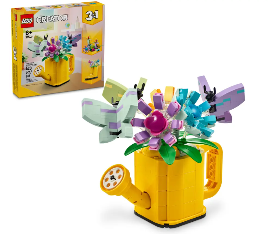 LEGO Flowers in Watering Can 31149 | Botanical Studies | 420 Pieces | Ages 8+ | K12 Education