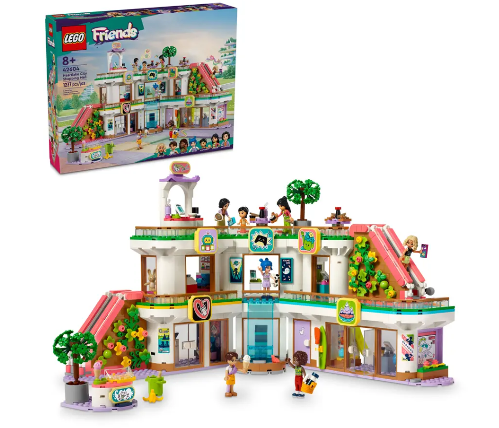 LEGO Heartlake City Shopping Mall 42604 | STEM Education | Spatial Engineering | Dexterity Therapy | Social Studies | Special Parts Kit | K12 Education