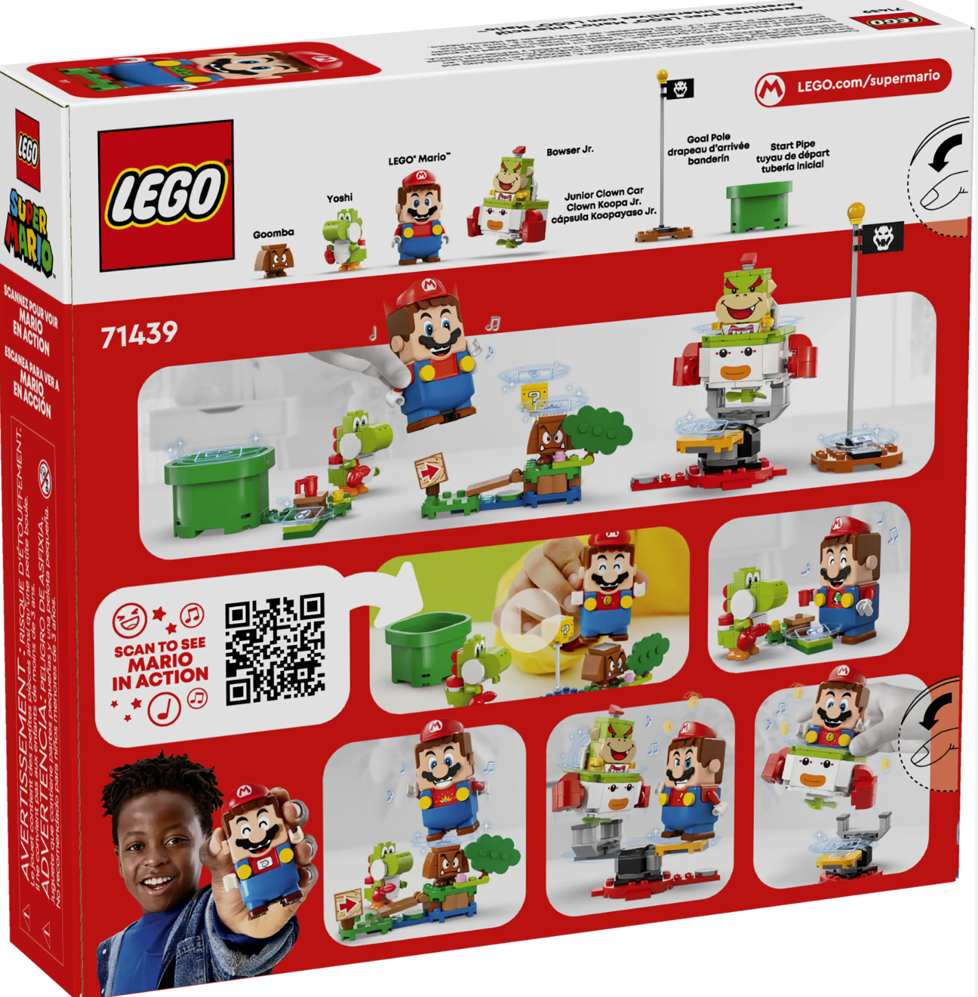LEGO Super Mario™ Adventures with Interactive LEGO® Mario 71439 | STEM Education | Spatial Engineering | Dexterity Therapy | Special Parts Kit | 218 Pieces | K12 Education