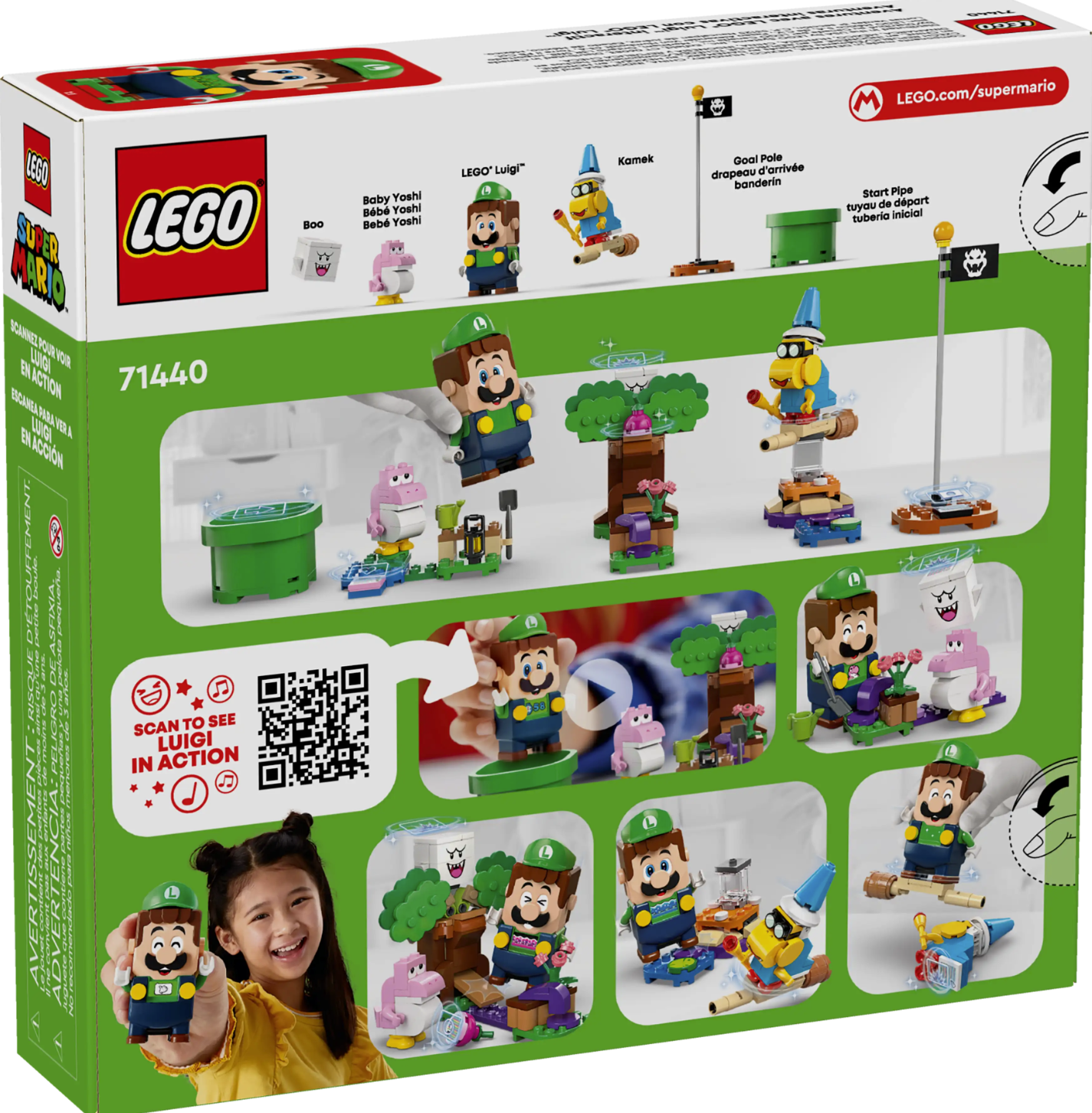 LEGO Super Mario™ Adventures with Interactive LEGO® Luigi 71440 | STEM Education | Spatial Engineering | Dexterity Therapy | Special Parts Kit | K12 Education