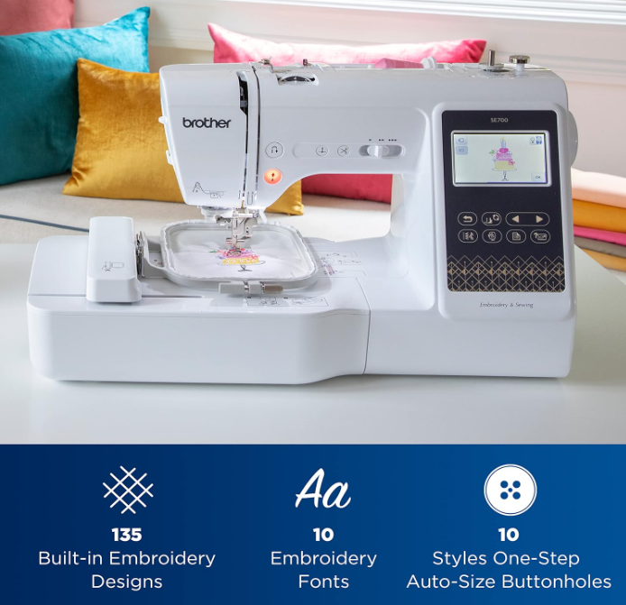Brother Computerized SE700 Sewing and Embroidery Machine | Plus Sewing Accessories *BUNDLE*