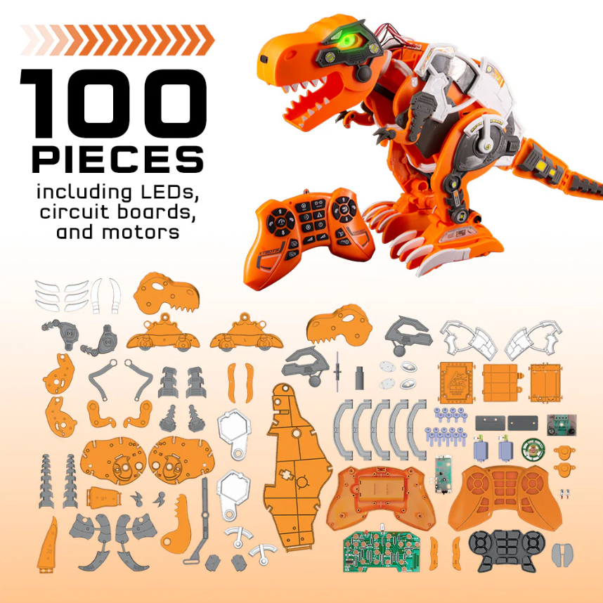 Code+Control Dinosaur Robot: REX | STEM Kit | 100 Pieces