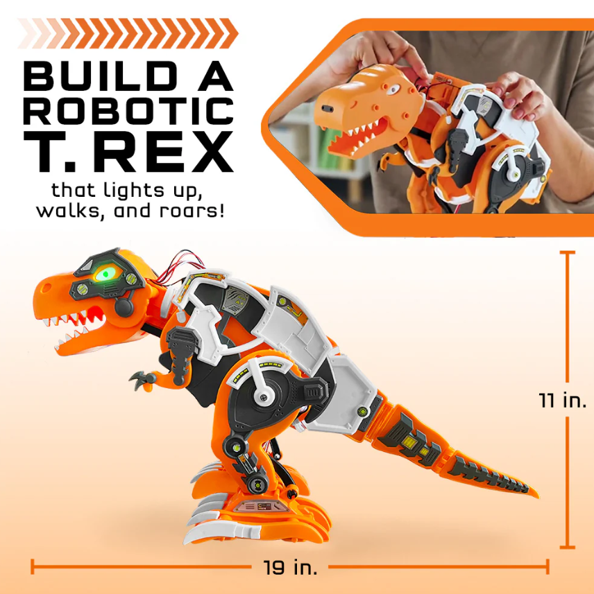 Code+Control Dinosaur Robot: REX | STEM Kit | 100 Pieces