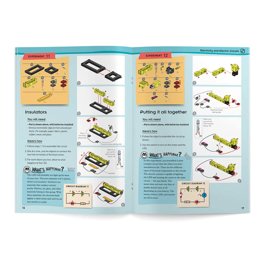Easy Electric Circuits | STEM Kit | 64 Pieces