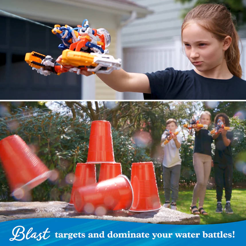 Mega Cyborg Hydro Blaster | Hydraulics + Robotics | Ages 8+ | 180 Pieces | STEM Experiment Kit