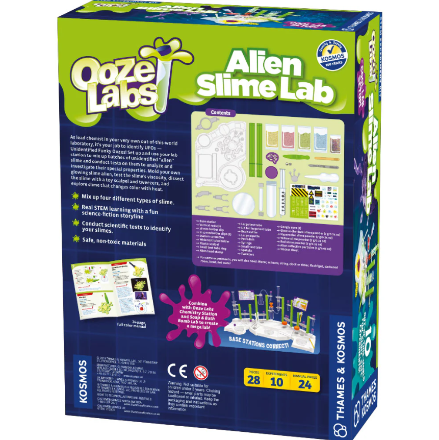 Ooze Labs: Slime Lab Chemistry Station | Ages 6+ | 28 Pieces | STEM Experiment Kit