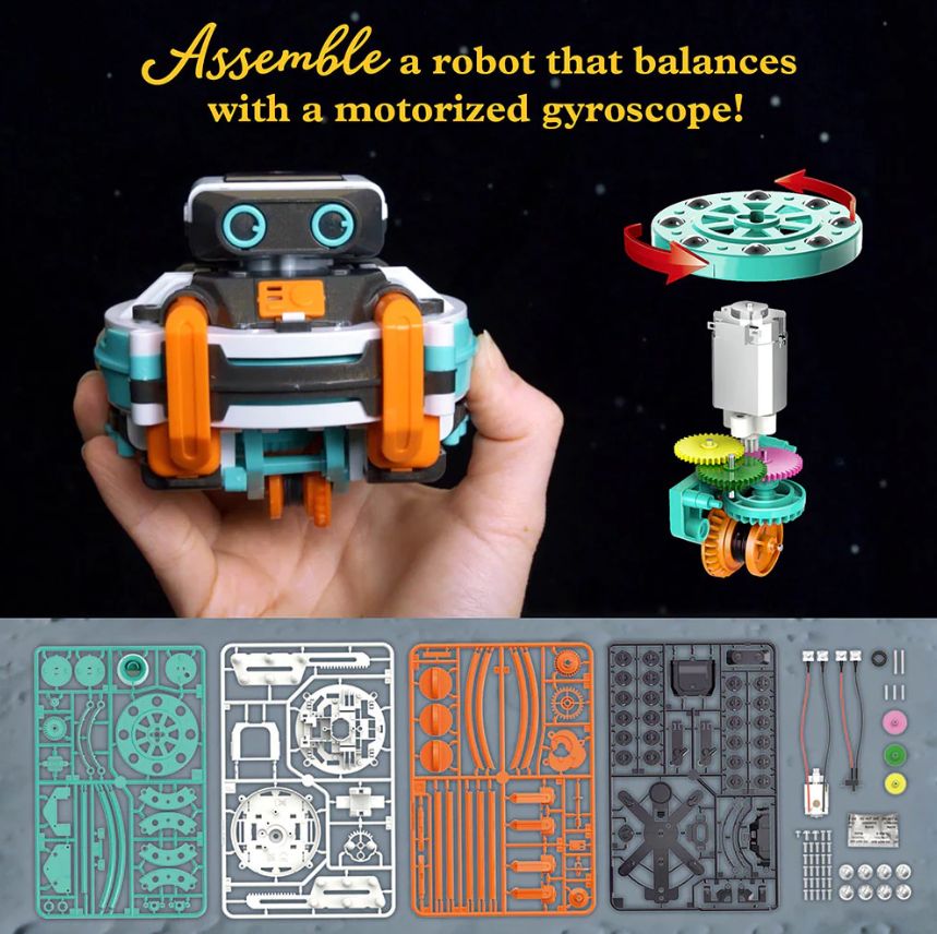 RoboRails: The Robot Monorail System | Ages 8-12+ | 186 Pieces | STEM Experiment Kit