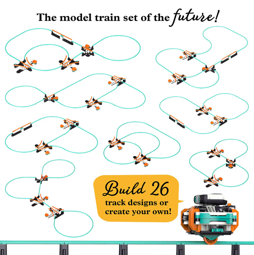 RoboRails: The Robot Monorail System | Ages 8-12+ | 186 Pieces | STEM Experiment Kit