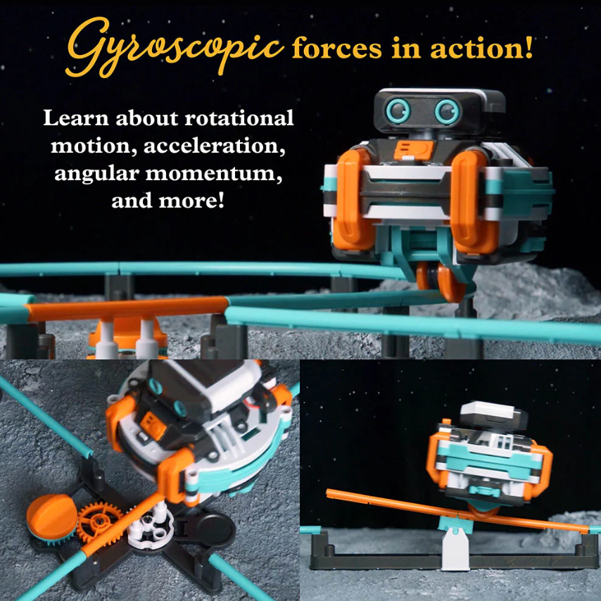 RoboRails: The Robot Monorail System | Ages 8-12+ | 186 Pieces | STEM Experiment Kit