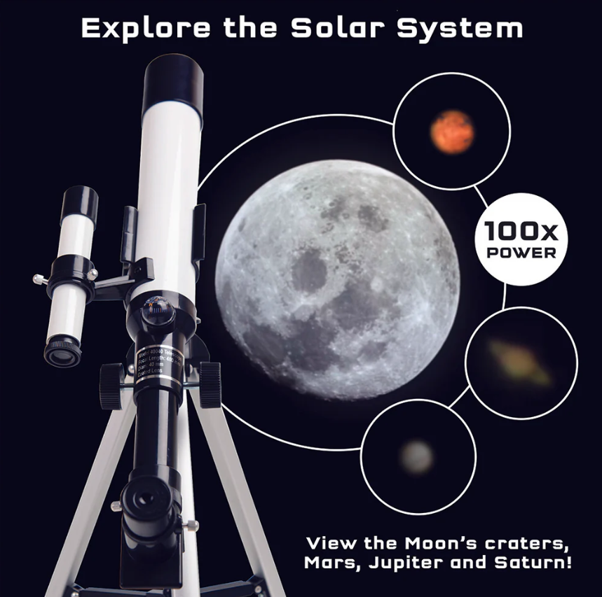 Astronomical Telescope with 100x Magnification | Ages 8+