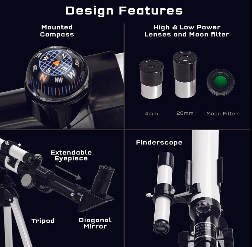 Astronomical Telescope with 100x Magnification | Ages 8+