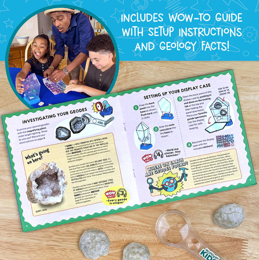 Wow in the World: Geology Kit | Ages 6+ | 15 Pieces | STEM Experiment Kit