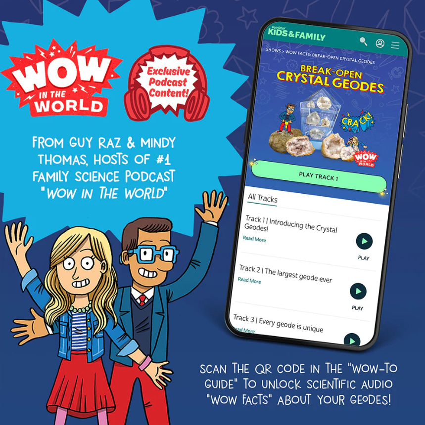 Wow in the World: Geology Kit | Ages 6+ | 15 Pieces | STEM Experiment Kit