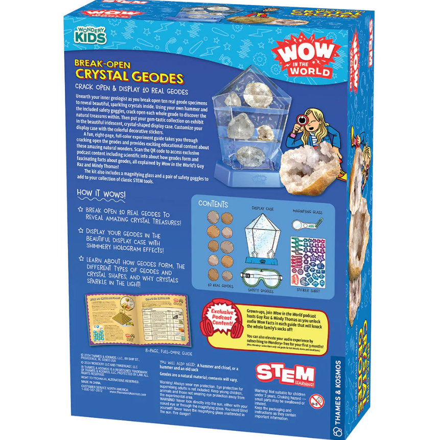 Wow in the World: Geology Kit | Ages 6+ | 15 Pieces | STEM Experiment Kit