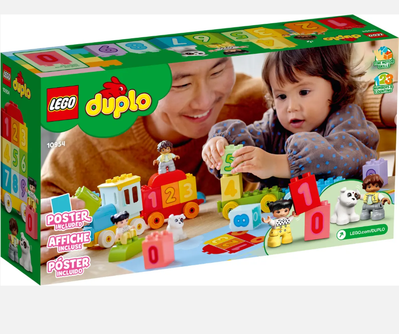 LEGO Number Train - Learn To Count 10954 | Elementary Education | 23 Pieces | Ages 2+ | K12 Education