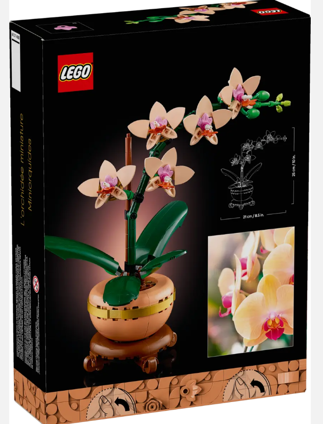 LEGO Mini Orchid 10343 | Botanical | 274 Pieces | Ages 18+ | K12 Education