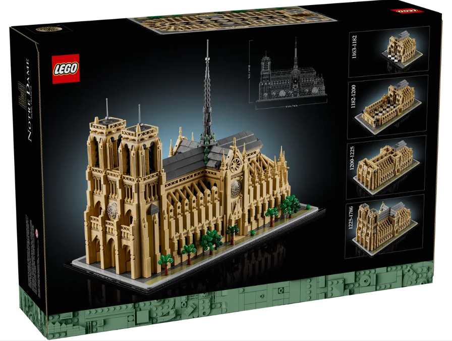 LEGO Notre-Dame de Paris 21061 | Historical Architecture | 4383 Pieces | Ages 18+ | K12 Education