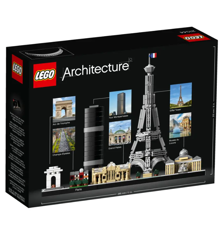 LEGO Paris 21044 | Historical Architecture | 649 Pieces | Ages 12+ | K12 Education
