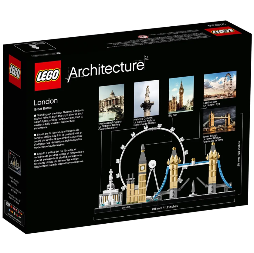 LEGO London 21034 | Historical Architecture | 468 Pieces | Ages 12+ | K12 Education