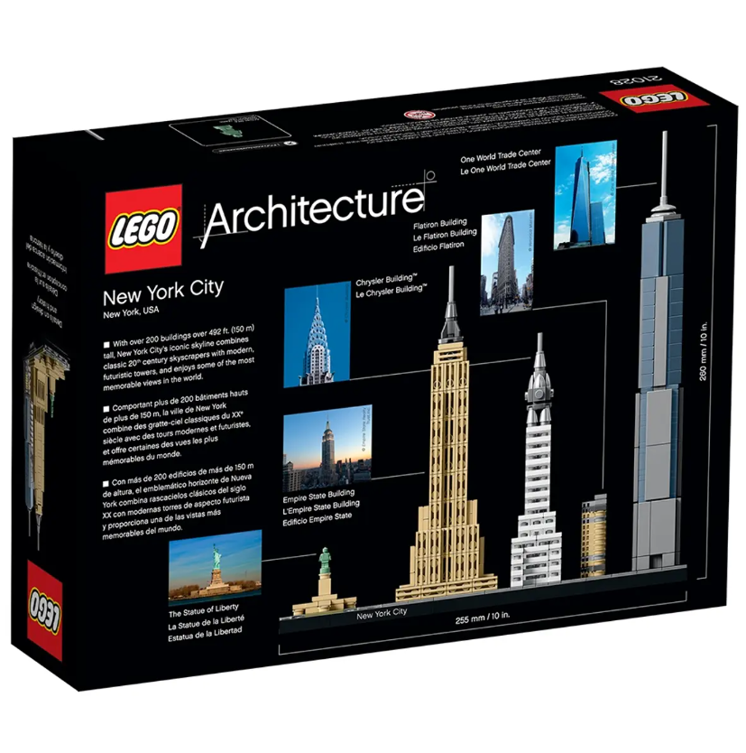LEGO New York City 21028 | Historical Architecture | 598 Pieces | Ages 12+ | K12 Education