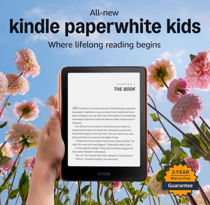 New! Amazon Kindle Paperwhite Kids | 7-inch Glare-free display | 16GB
