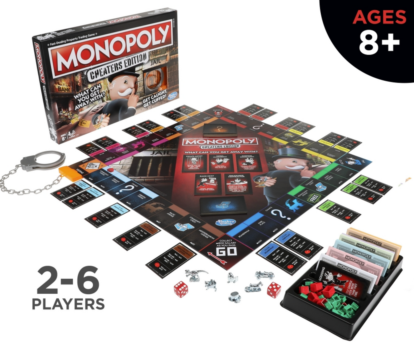 Monopoly: Cheaters Edition Board Game | Ages 8+ | STEM