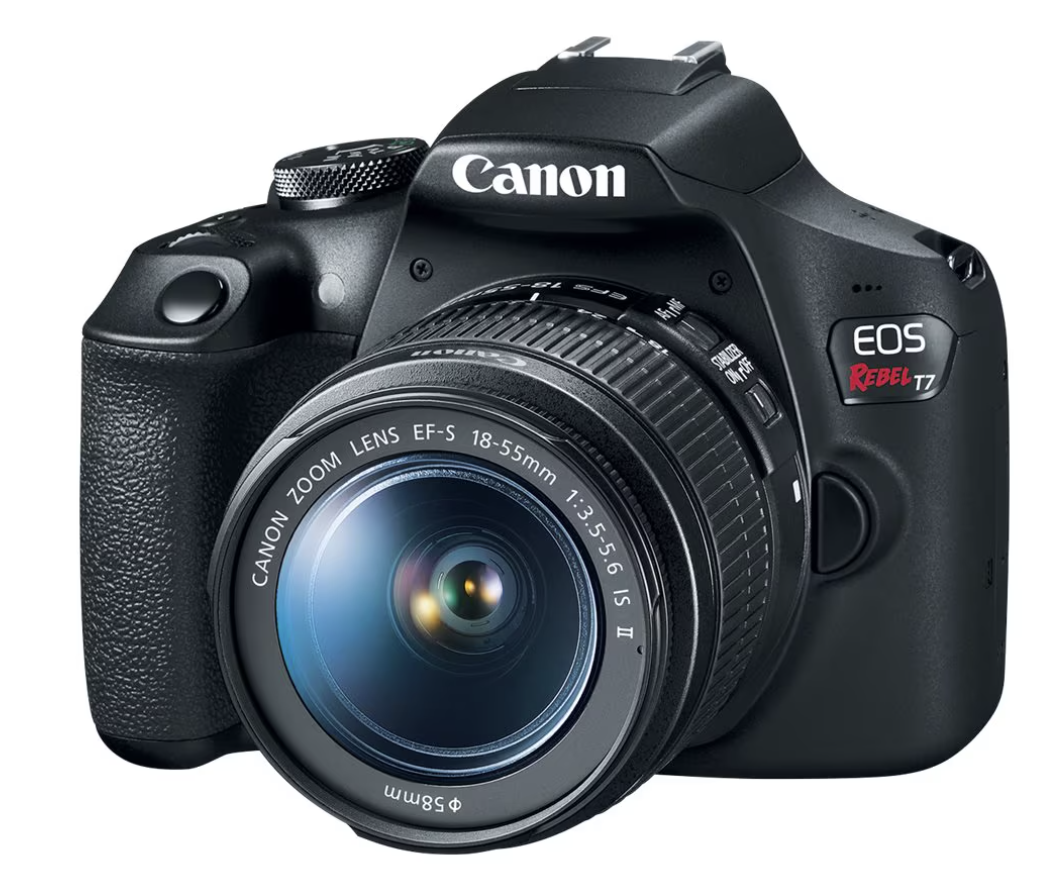 Canon EOS Rebel T7 DSLR Camera with 18- 55mm Lens | Built-in Wi-Fi | 24.1 MP CMOS Sensor | Full HD Videos