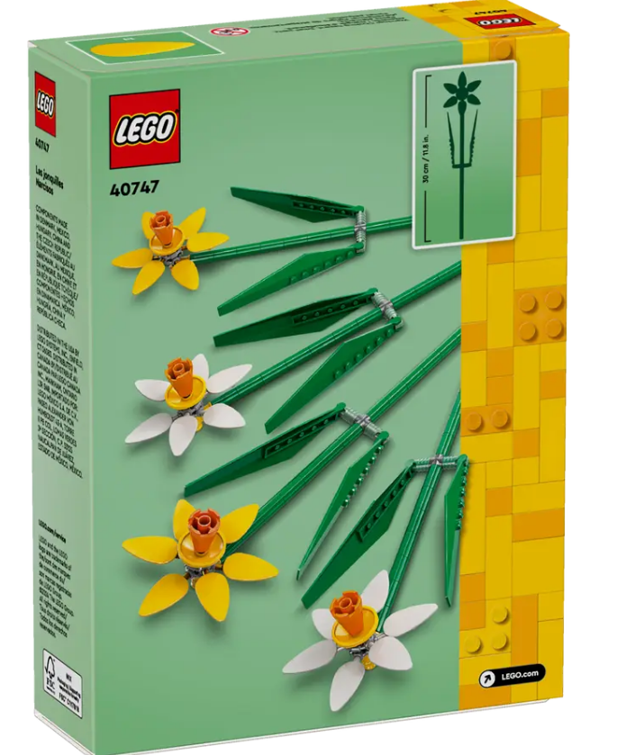 LEGO Daffodils 40747 | Botanical | 216 Pieces | Ages 8+ | K12 Education