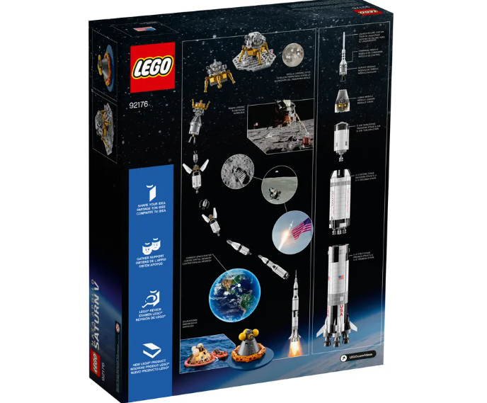 LEGO NASA Apollo Saturn V Space Rocket 92176 | Ages 14+ | 1969 Pieces