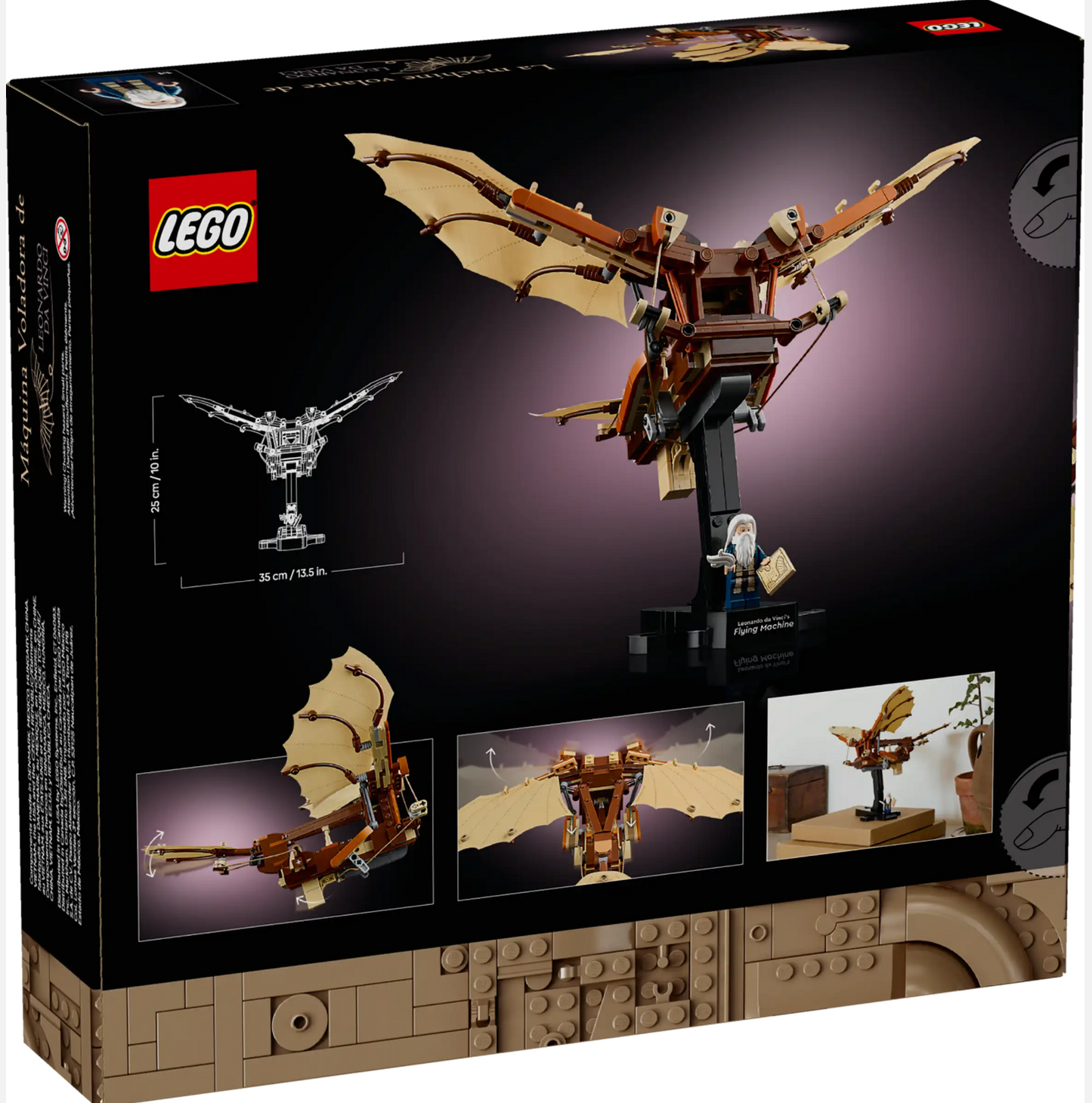 LEGO Leonardo da Vinci's Flying Machine 10363 | Historical Art | 493 Pieces | Ages 18+ | K12 Education