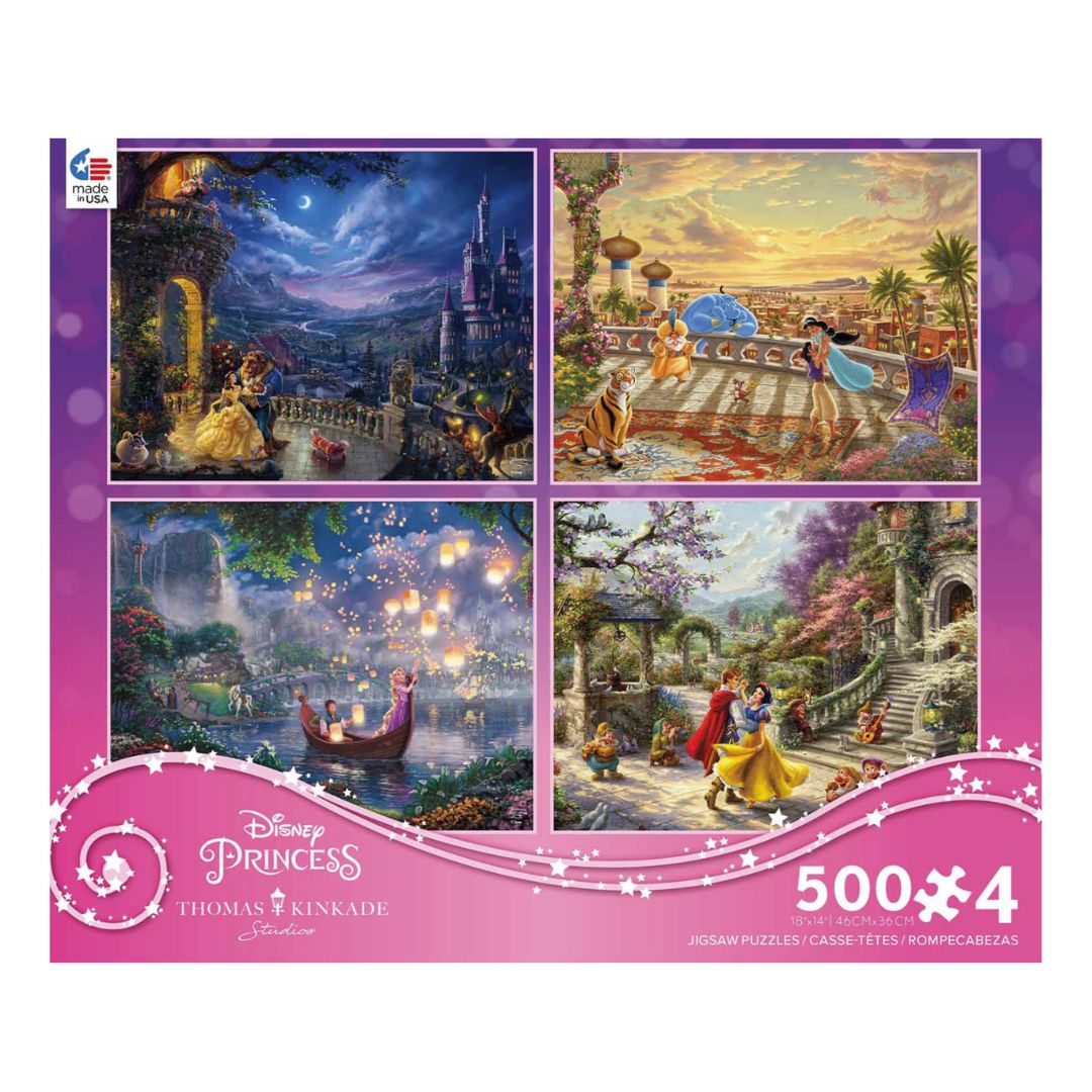Disney Thomas Kinkade | 4-In-1 Puzzles | 500 Pieces