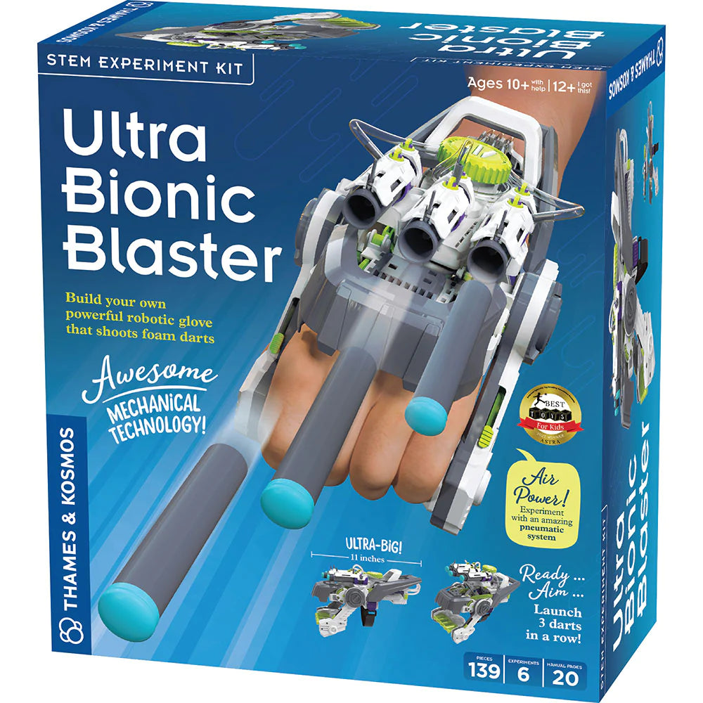 Ultra Bionic Blaster | Air-Powered Robotics | Ages 10+ | 139 Pieces | STEM Experiment Kit