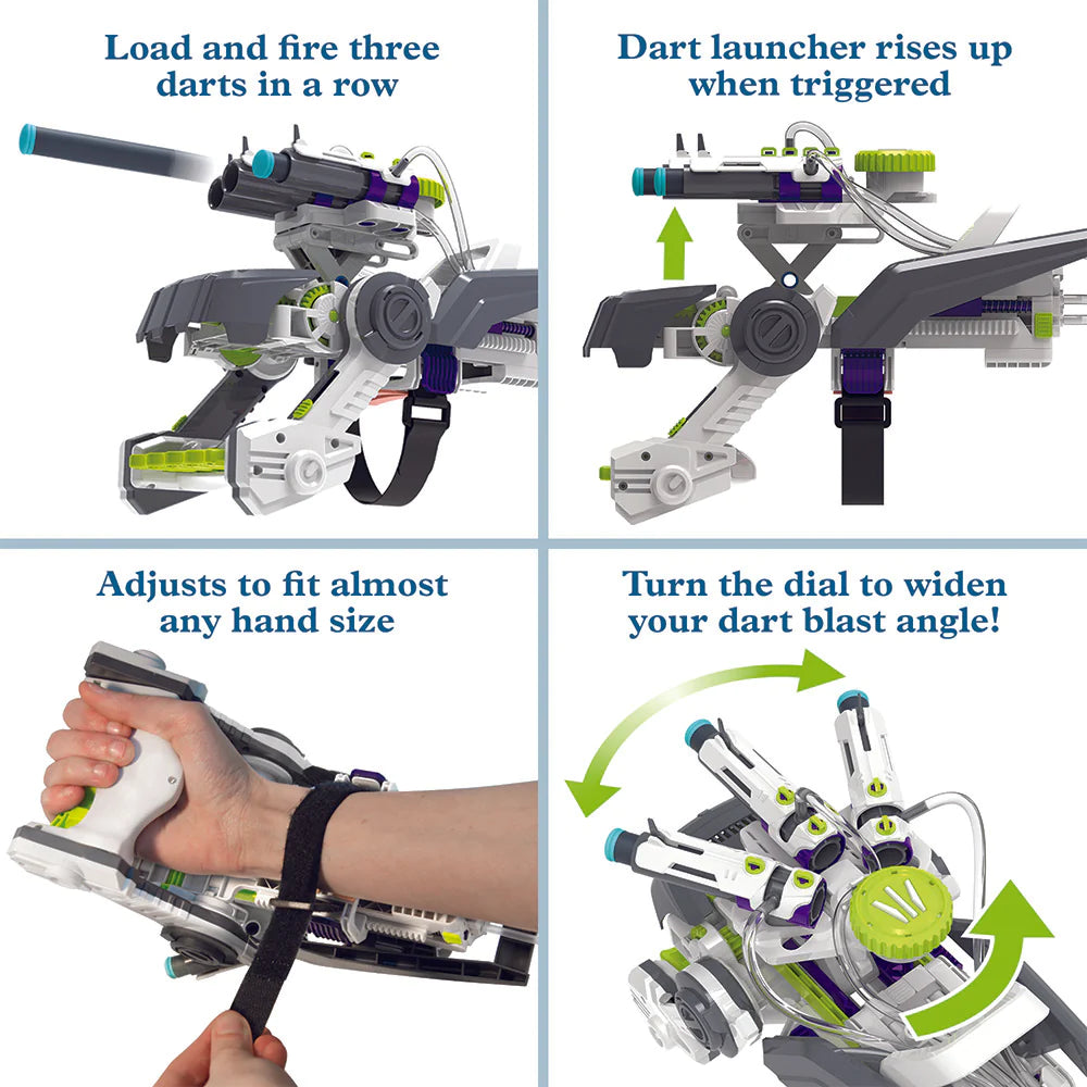 Ultra Bionic Blaster | Air-Powered Robotics | Ages 10+ | 139 Pieces | STEM Experiment Kit