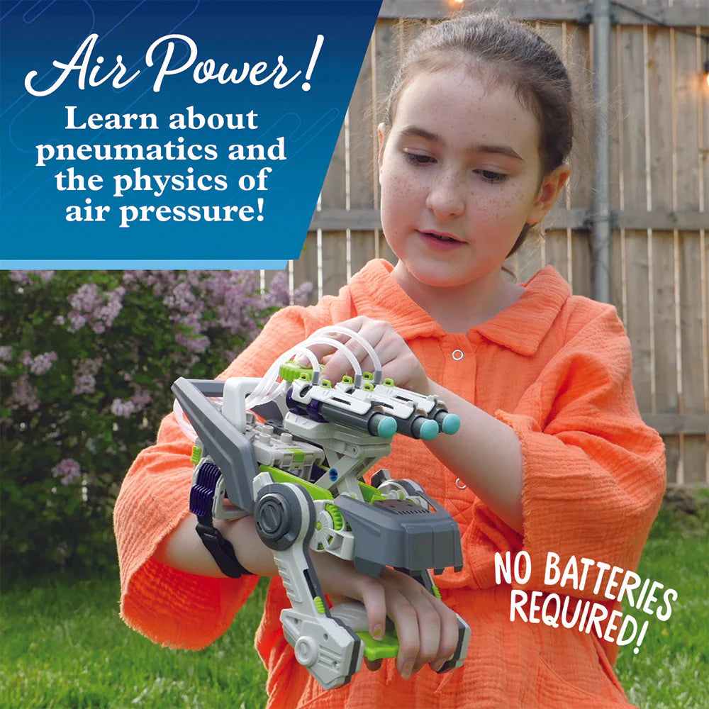 Ultra Bionic Blaster | Air-Powered Robotics | Ages 10+ | 139 Pieces | STEM Experiment Kit