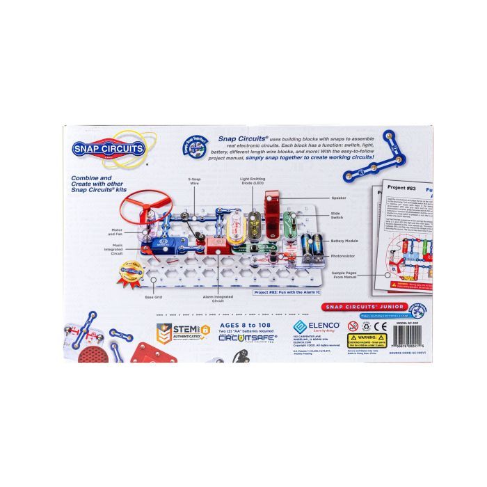 Snap Circuits Junior - Electronic Project Kit for younger students, 100+ Projects